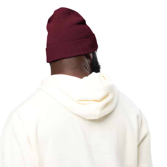 Organic ribbed beanie - Image 9