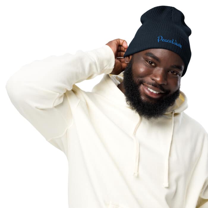 Organic ribbed beanie - Image 4