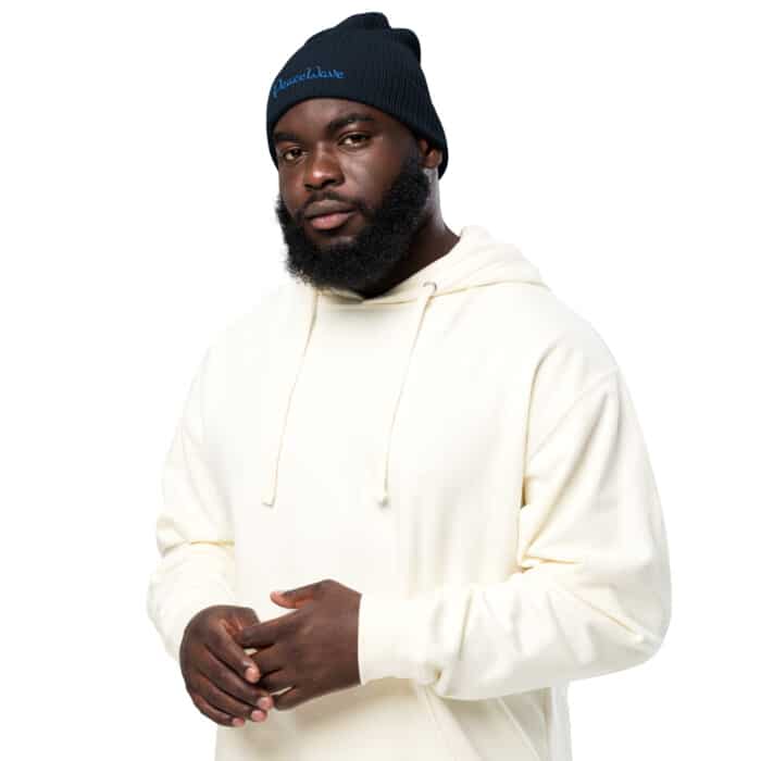Organic ribbed beanie - Image 5